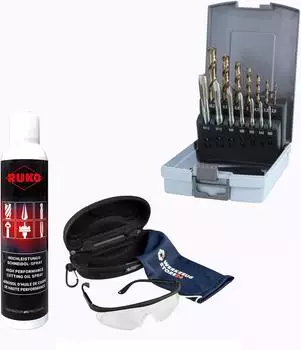 RUKO Maschinengewindebohrer-Set HSS-Co, 14-teilig, M3-M12 (WZS245051RO)