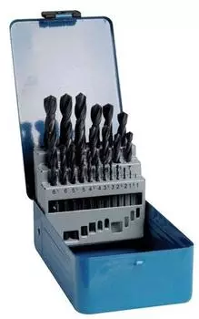 Tivoly HSS-Metallbohrer-Set, zylindrischer Schaft, 25-teilig