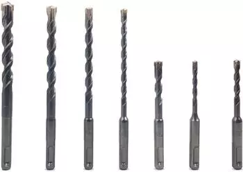 LuxusKollektion SDS Plus Hammerbohrer-Set 7-tlg. Beton/Stahlbeton 5-12mm PGM Kreuzkopfschneider