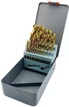LuxusKollektion HSS-Bohrersatz TiN-beschichtet 1-13mm, 25-tlg. DIN338 (DIN338)