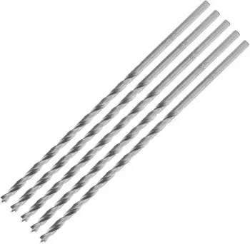 ENT Holzspiralbohrer Ø 4mm, extra lang 150mm, HSS-G, 5er-Pack (50404)