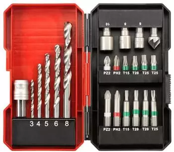 Einhell Bit- und Bohrer-Set 22-teilig, S-Box (49108806)
