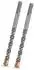 LuxusKollektion SDS Plus Hammerbohrer 12mm x 160mm, 4 Hartmetallschneiden (2 Stück)