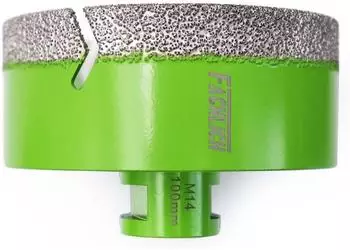 LuxusKollektion Diamantbohrer Lochs&auml;ge 100mm M14 f&uuml;r Fliesen, Granit, Marmor