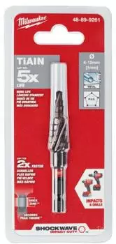 Milwaukee SHOCKWAVE Stufenbohrer 4-12mm, 1mm Stufen (48899261)