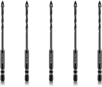 LuxusKollektion Fliesenbohrer-Set Wolframkarbid Kreuz 3mm, 5-tlg.