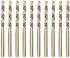 LuxusKollektion HSS-Kobalt Spiralbohrer 3,5mm x 70mm, 10 Stück, DIN 338 für Edelstahl