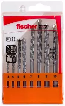 Fischer Steinbohrer-Set D-S 3-10mm, 8-teilig (543027)