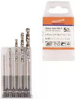 HSS-G Bohrer Satz 6-kant Schaft E6.3 5-tlg. (2, 3, 4, 5, 6 mm) VE: 1
