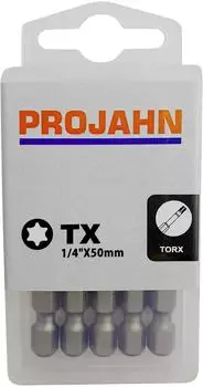 Projahn Bit 1/4" Innen-TX T15 50mm 10er-Pack