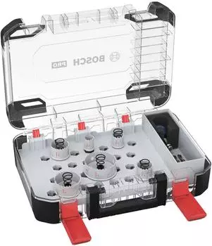 Bosch Professional PRO Sheet Metal PC Plus Lochs&auml;gen-Sortiment inkl. Werkzeugbox, 8-tlg. (2608594473)