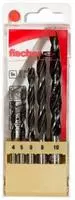 Fischer 536608, Fischer 536608 Holz-Spiralbohrer-Set 5teilig 4 mm, 5 mm, 6 mm,...