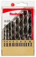 Fischer 536609, Fischer 536609 Holz-Spiralbohrer-Set 8teilig 3 mm, 4 mm, 5 mm,...