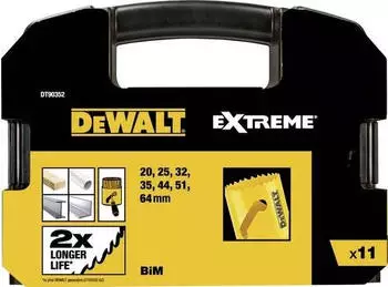 DeWalt DT90352 BIM Elektriker Lochs&auml;gen-Sortiment, 11-tlg.