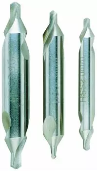 Proxxon MicroMot DIN 333 Zentrierbohrer-Sortiment f&uuml;r Drehmaschine, 3-tlg. (24630)