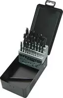 Estuche met&aacute;lico de brocas HSS-R (25-piezas), 1/1.5/2 / 2.5/3 / 3.5/4 / 4.5/5 /