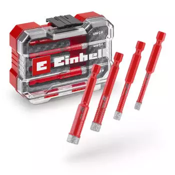 Einhell XS-Case Fliesenbohrer-Sortiment inkl. Werkzeugbox, 4-tlg. (49500404)