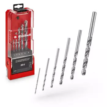 Einhell HSS-G Metallbohrer-Sortiment inkl. Werkzeugbox, 6-tlg. (49205506)
