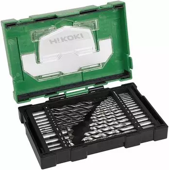 Hikoki Bohrer und Senker-Sortiment inkl. Werkzeugbox, 29-tlg. (40030031)