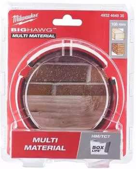 Milwaukee Big Hawg Lochsäge, 108x60mm, 1 Stück (4932464935)