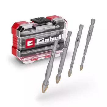 Einhell XS-Case HM Fliesenbohrer-Sortiment inkl. Werkzeugbox, 4-tlg. (49051404)