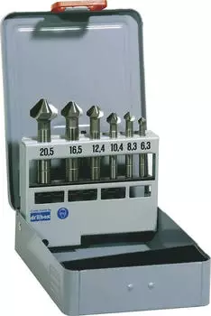 Alpen HSS KM6 Kegelsenker-Sortiment inkl. Werkzeugbox, 6-tlg. (0229200096100)
