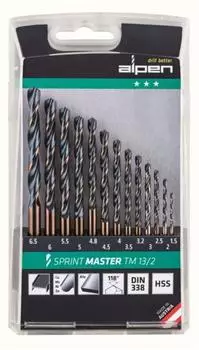 Alpen Sprint Master TM 13/2 HSS DIN338 Metallbohrer-Sortiment, 13-tlg. (811101100)