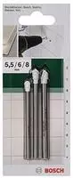 Bosch Zubeh&ouml;r 2609255590, Bosch Zubeh&ouml;r 3tlg. Fliesenbohrer-Set (2609255590) Weiss,