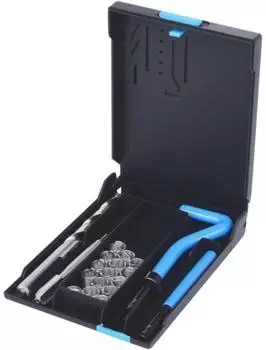 KS Tools Nirostahl Gewinde-Reparatur-Satz M10x1,25x13,8mm, 19-teilig (150.6070)