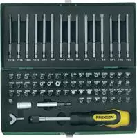 Proxxon Industrial 23 107, Proxxon Industrial 23 107 Bit-Set 75teilig Schlitz,