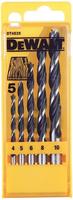 DEWALT DT4535-QZ Holz-Spiralbohrer-Set 5teilig 5 St.