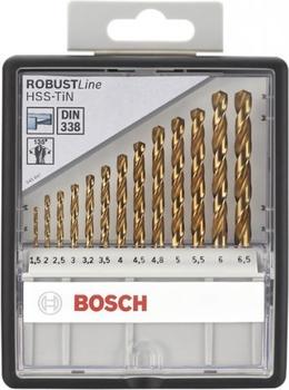 Bosch Rundschaftbohrer HSS-TIN Metallbohrer-Set 13-teilig (2607010539)