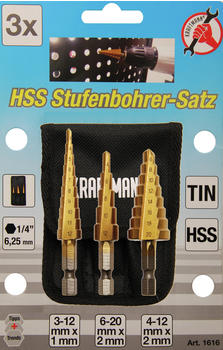 BGS HSS-Stufenbohrsatz 3-tlg. 3-20 mm