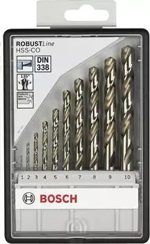 Bosch Robust Line HSS-Co Metallbohrer-Set 10-teilig (2607019925)