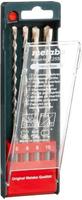 Metabo 625580000, Metabo 625580000 Hartmetall Hammerbohrer-Set 4teilig 5 mm, 6 mm, 8