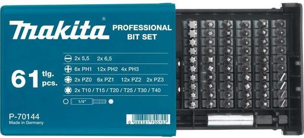 Makita Bit-Set, 61-teilig (P-70144)