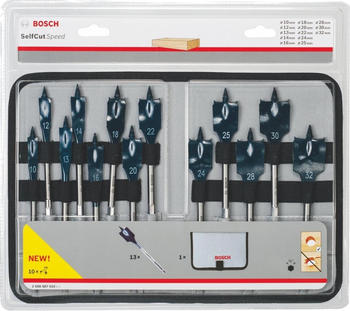 Bosch Flachfräsbohrer-Set Self Cut Speed, 13 tlg. (2608587010)