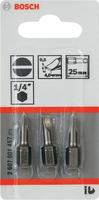 Bosch Accessories 2607001457, Bosch Accessories Schlitz-Bit 4mm extra hart C 6.3 3St.