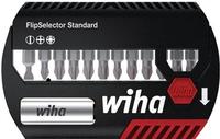 Wiha 39029, Wiha Bit-Satz FlipSelector Standard, 13-teilig (schwarz/rot, PH / PZ /