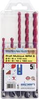 Alpen 100905100, Alpen MultiCut 100905100 Hartmetall Mehrzweckbohrer-Set 5teilig 5