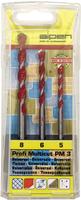 Alpen 100703100, Bohrersatz Profi Multicut 3tlg.5,6,8mm rd.ALPEN