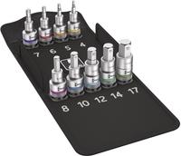 Wera Schraubendreher-Einsatz-Garnitur1/2" 6-teilig Innen-6-kant Haltefunktion lang -