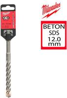 Milwaukee Hammerbohrer MX4 SDS-plus, 12 x 100 x 160 mm, 4-Schneiden, 1er Pack