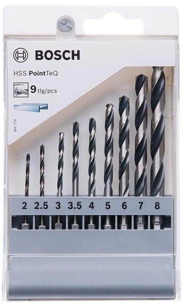 Bosch HSS PointTeQ Sechskantbohrer-Set, 9-tlg. (2607002826)