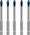 Bosch Expert HEX-9 HardCeramic Fliesenbohrer-Set 5tlg