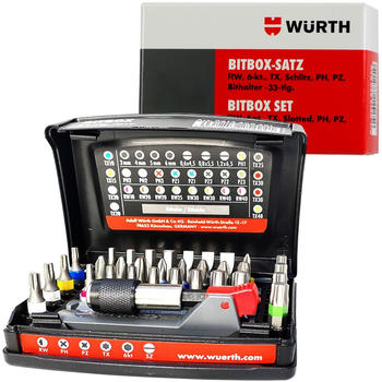 W&uuml;rth Bit-Box 33-teilig (0614400301)