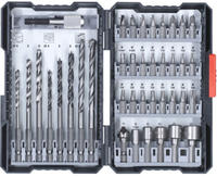 Kwb 108955 39teilig Bohrer- und Bit-Sortiment Metall, Stein, Beton, Holz, Mauerwerk