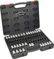 Vigor Schraubendreher-Einsatz V2201, 32-teilig, 1/2 Zoll, Ribe-CV
