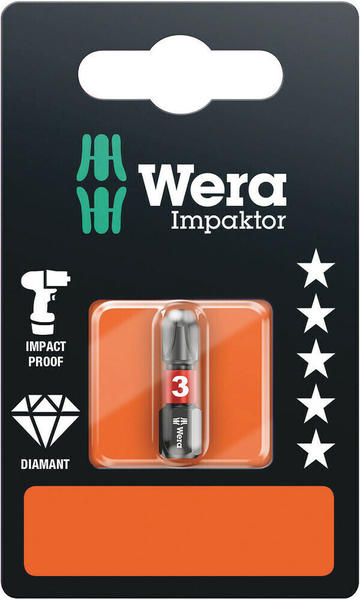 Wera 851/1 IMP DC Impaktor Bits SB PH 3 1/4