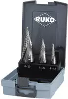 RUKO 101026RO, RUKO 101026RO HSS Stufenbohrer-Set 3teilig 3-Fl&auml;chenschaft 1 Set